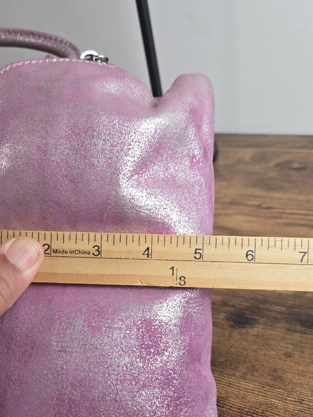 HOBO Sable 100% Leather Wristlet Metallic Pink Wristlet Clutch Euro Boho - Picture 11 of 11